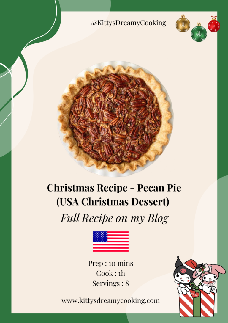Pecan Pie (USA Christmas Dessert – Sweet, Nutty & Gooey)
