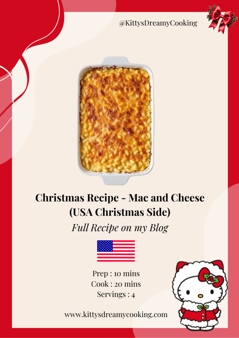 Mac & Cheese (USA Christmas Side – Cheesy, Creamy & Comforting)