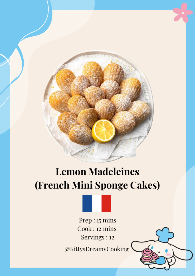Lemon Madeleines (French Mini Sponge Cakes)